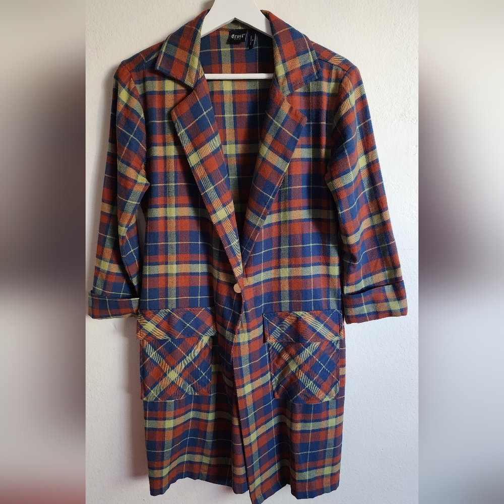 Cruel Girl womens blue orange green relaxed  blazer